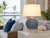 Handmade Thai Flor Azul Blue Floral Ceramic Table Lamp – 25"