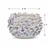Handcrafted White & Blue Oyster Mushroom Ceramic Vase – 6"