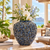 Bouquet De Fleurs Blue Ceramic Vase – Large
