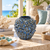 Bouquet De Fleurs Deep Blue Ceramic Vase – Small