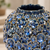 Bouquet De Fleurs Deep Blue Ceramic Vase – Small