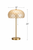 Capiz Shell Dome Table Lamp L112L shown with 25-inch overall height measurement.