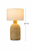 White Twisted Abaca Rope Table Lamp – 21" L151