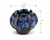Handcrafted Petal-Form Ceramic Vase – Indigo Blue