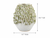 Small Thai White & Green Coral Vase – 10.5" Tall