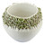 Green Flowers rounded pot vase V140XG
