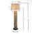 Teak Patch F Floor Lamp with Linen shade FL611
