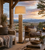 Teak Patch F Floor Lamp with Linen shade FL611