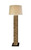 Teak Patch F Floor Lamp with Linen shade FL611