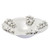 Handmade Thai White Floral Ceramic Bowl