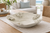 Handmade Thai White Floral Ceramic Bowl