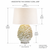 Handmade Thai Golden Jasmine Bloom Ceramic Table Lamp – 26"