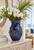 Extra Large Handmade Azure Reef Octopus Ceramic Vase – 18" Tall