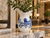 Extra Large Handmade Blue & White Octopus Ceramic Vase – 18" Tall