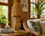 Handwoven Wicker Owl Table Lamp – 24"