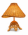 Handwoven Wicker Turtle Table Lamp – 18"
