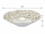 Handmade Thai White Ceramic Barnacle Bowl Platter