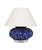Handmade Thai Cobalt Blue Sea Urchin Ceramic Table Lamp – 18" Tall