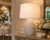 Handcrafted Thai Blossom Ceramic Table Lamp