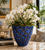 Handcrafted Blue Seabreeze Ginkgo Ceramic Vase V260MB