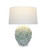 Handmade Thai Oyster Shell-Inspired Ceramic Table Lamp – 28" Tall