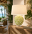 Handmade Thai Oyster Shell-Inspired Ceramic Table Lamp – 28" Tall