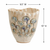 Handcrafted Cream Seabreeze Ginkgo Ceramic Vase V260LC