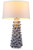 Original White & Blue Coral Ceramic Lamp