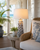 Original White & Blue Coral Ceramic Lamp