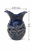 Azure Reef octopus ceramic vase measurement image showing approximately 8.75 inches wide and 12 inches tall.