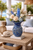 MEDIUM BLUE OCTOPUS VASE