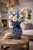 LARGE BLUE OCTOPUS VASE