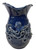 Extra large handmade Azure Reef octopus ceramic vase with sculpted tentacle detailing on a white background.