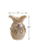 Small cream octopus ceramic vase measurement image showing 7 inches wide by 10 inches tall.