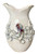 Extra large handmade cream octopus ceramic vase with sculpted octopus detailing on a white background.
