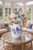 MEDIUM BLUE AND WHITE OCTOPUS VASE