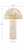 Golden Capiz Shell Mushroom Table Lamp – 20"