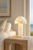 Golden Capiz Shell Mushroom Table Lamp – 20"