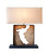 Sculptural Teak Wood Table Lamp