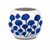 Handmade Thai Blue Ginkgo Ceramic Vase – 4.75" x 4"