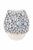 Handmade Thai Blue Fish Scale Floral Ceramic Vase – 12.5"