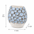 Handmade Thai Blue Fish Scale Floral Ceramic Vase – 10"