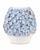 Handmade Thai Blue Fish Scale Floral Ceramic Vase – 10"