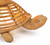Close-up of the handwoven wicker sea turtle base showing the detailed shell, head, flippers and artisan weaving.
