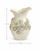 Large cream octopus ceramic vase measurement image showing 10 inches wide by 16 inches tall.