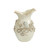 Large handmade cream octopus ceramic vase with sculpted octopus detailing on a white background.