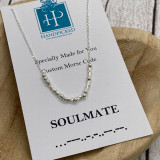 SOULMATE Sterling Silver Morse Code Necklace - HP Exclusive Design