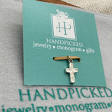 Hammered Cross Pendant- Sterling Silver 