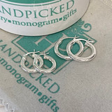 Classic Sterling Silver 3/4" Hoop Earring with Clip  (3mm) 