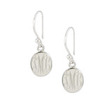 HandPicked Exclusive Monogram Petite Oval Sterling Silver Earrings 